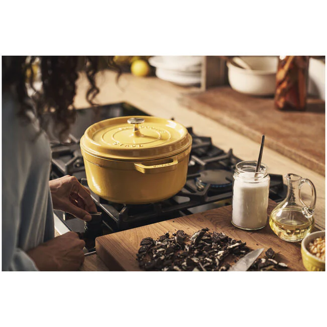 Staub Round Cocotte 3.7L/ 4-Qt Citron *On Sale* - Image 2