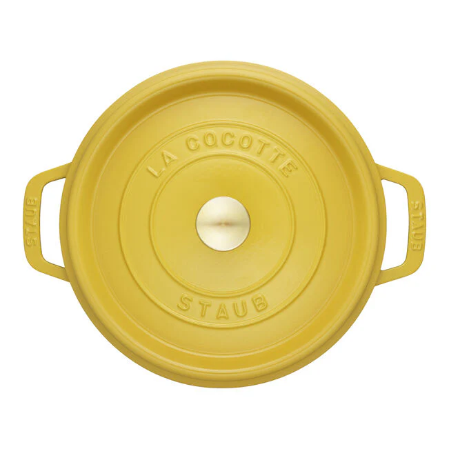 Staub Round Cocotte 3.7L/ 4-Qt Citron *On Sale* - Image 3