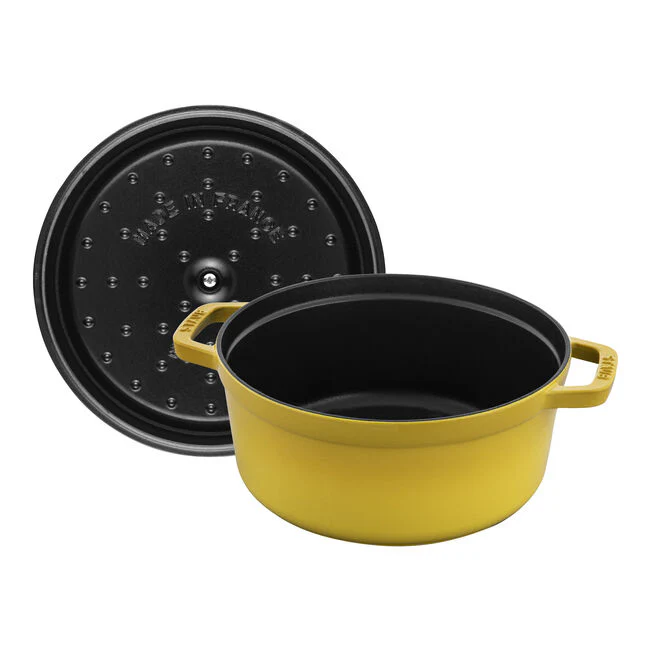 Staub Round Cocotte 3.7L/ 4-Qt Citron *On Sale* - Image 4