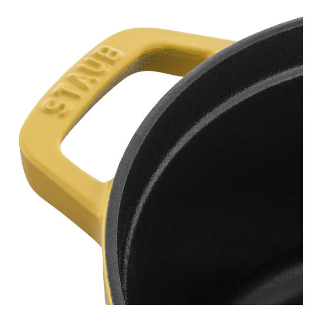 Staub Round Cocotte 3.7L/ 4-Qt Citron *On Sale* - Image 5