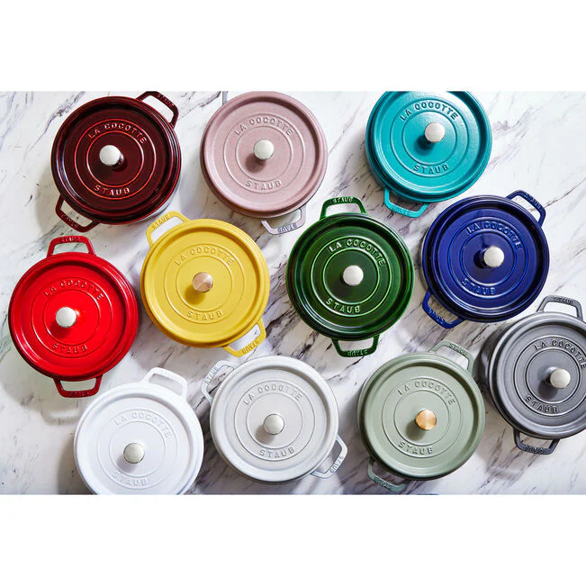 Staub Round Cocotte 3.7L/ 4-Qt Citron *On Sale* - Image 8