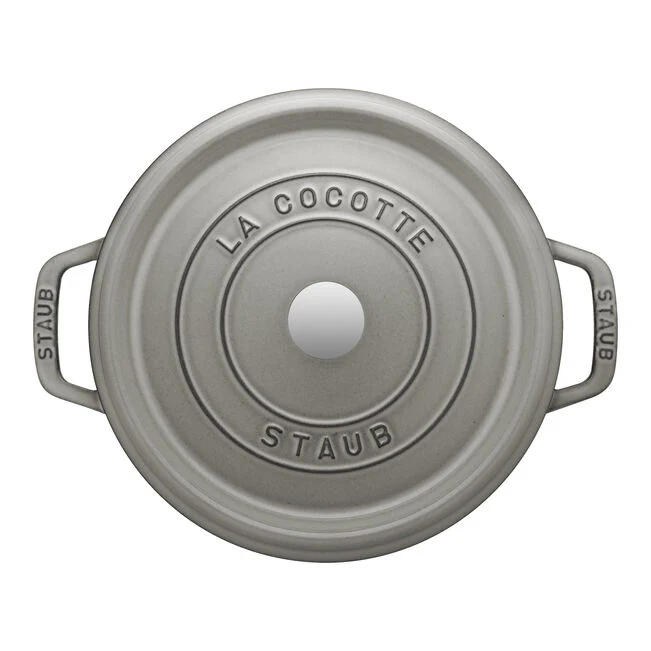 Staub Round Cocotte 3.7L / 4-Qt Graphite Grey *On Sale* - Image 2