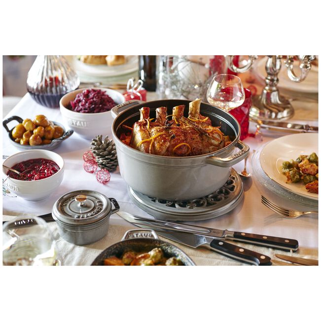 Staub Round Cocotte 3.7L / 4-Qt Graphite Grey *On Sale* - Image 8