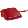 Staub Square Grill Cherry Red 12" - Image 2