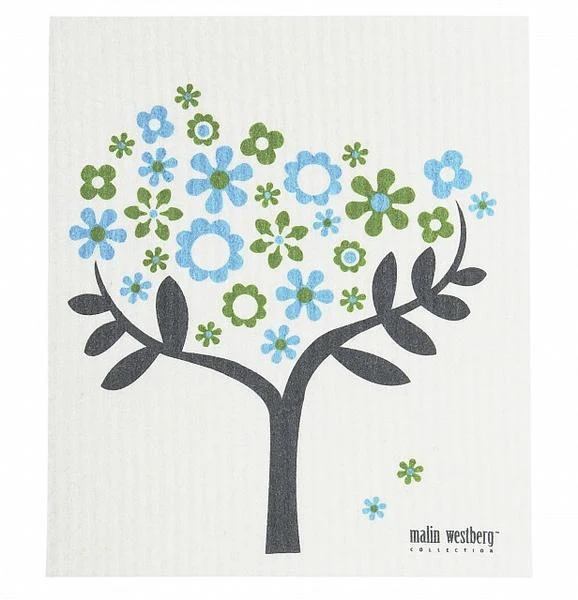 Swedish DC Flowering Tree - Light Blue & Green