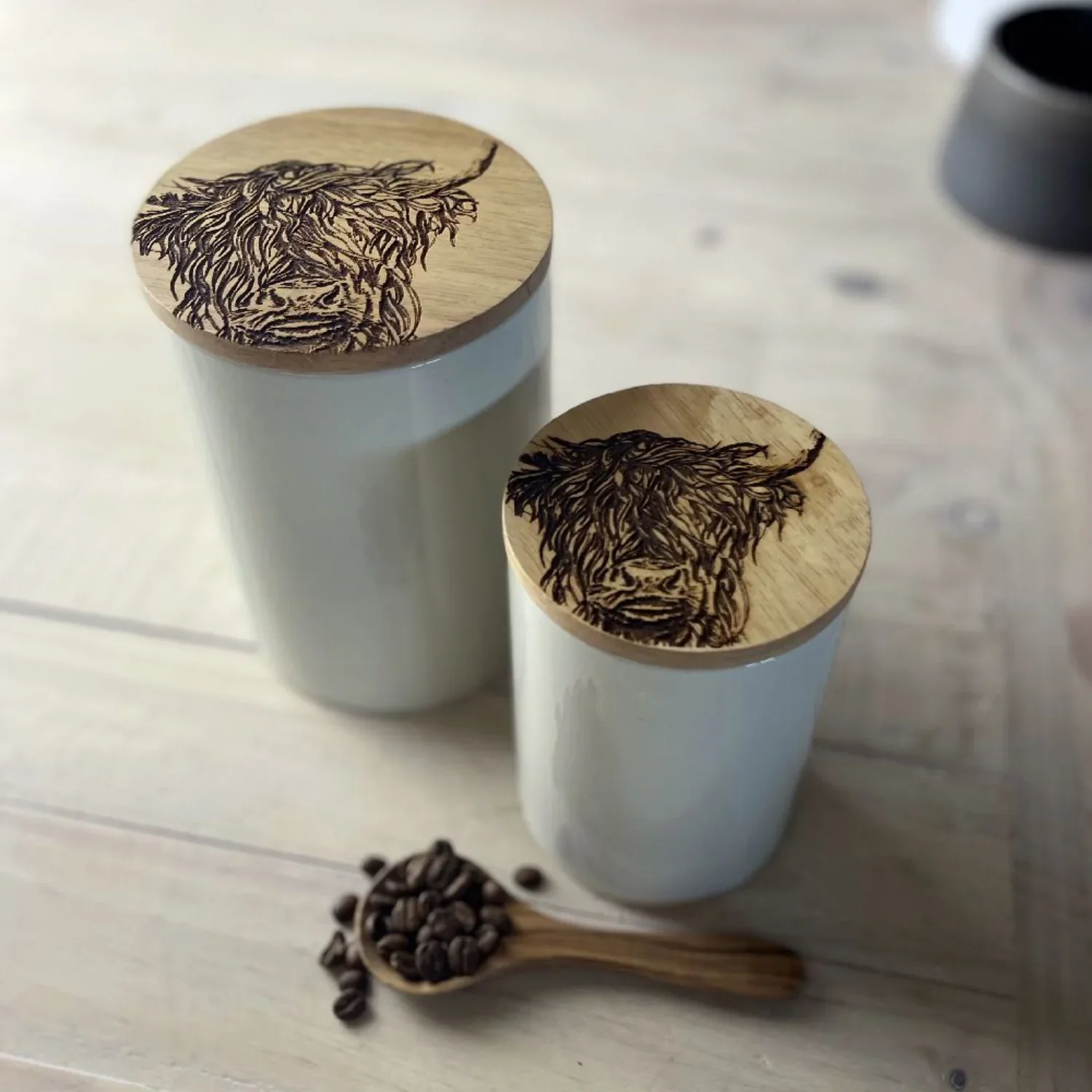 Storage Jar - Small - Highland Cow - Image 2