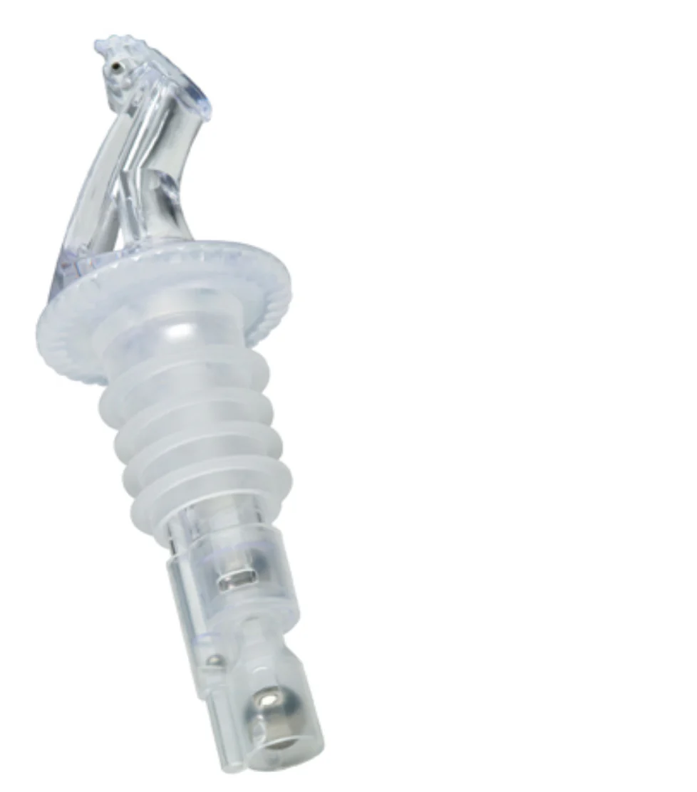 Precision Liquor Pourer 1oz - flip top, clear