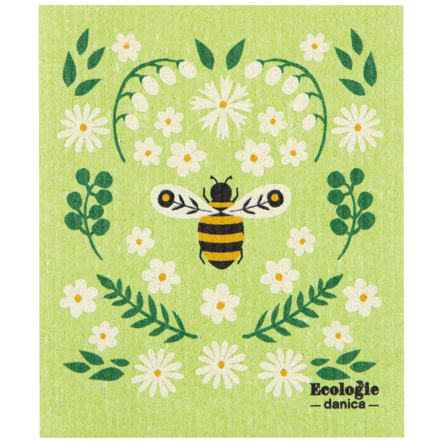 Swedish Dishcloth - Bee Garden