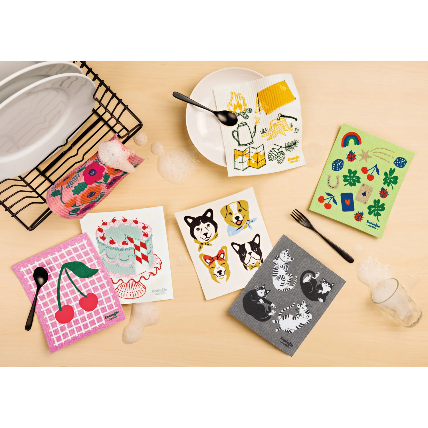 Swedish Dishcloth - Feeling Lucky - Image 2