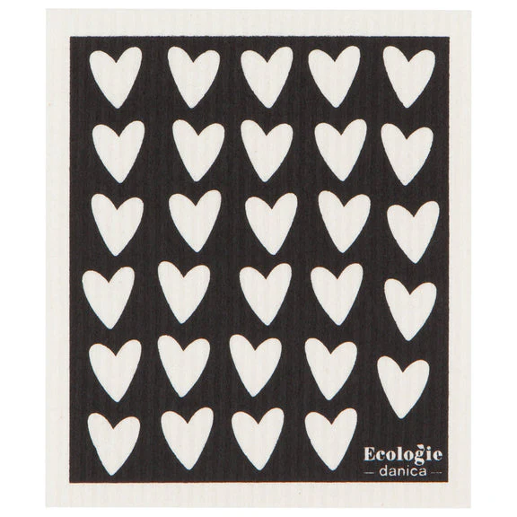 Swedish Dishcloth - Hearts