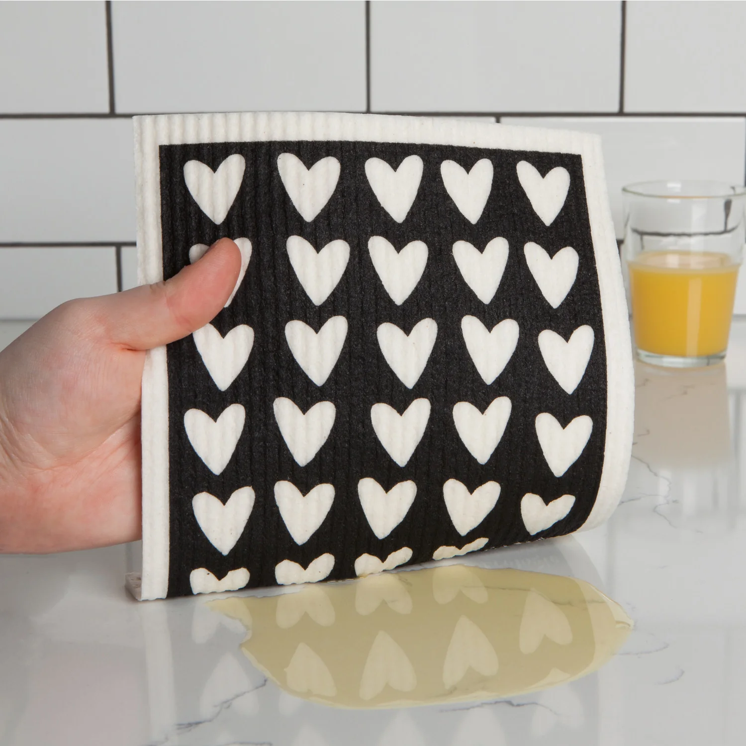 Swedish Dishcloth - Hearts - Image 2