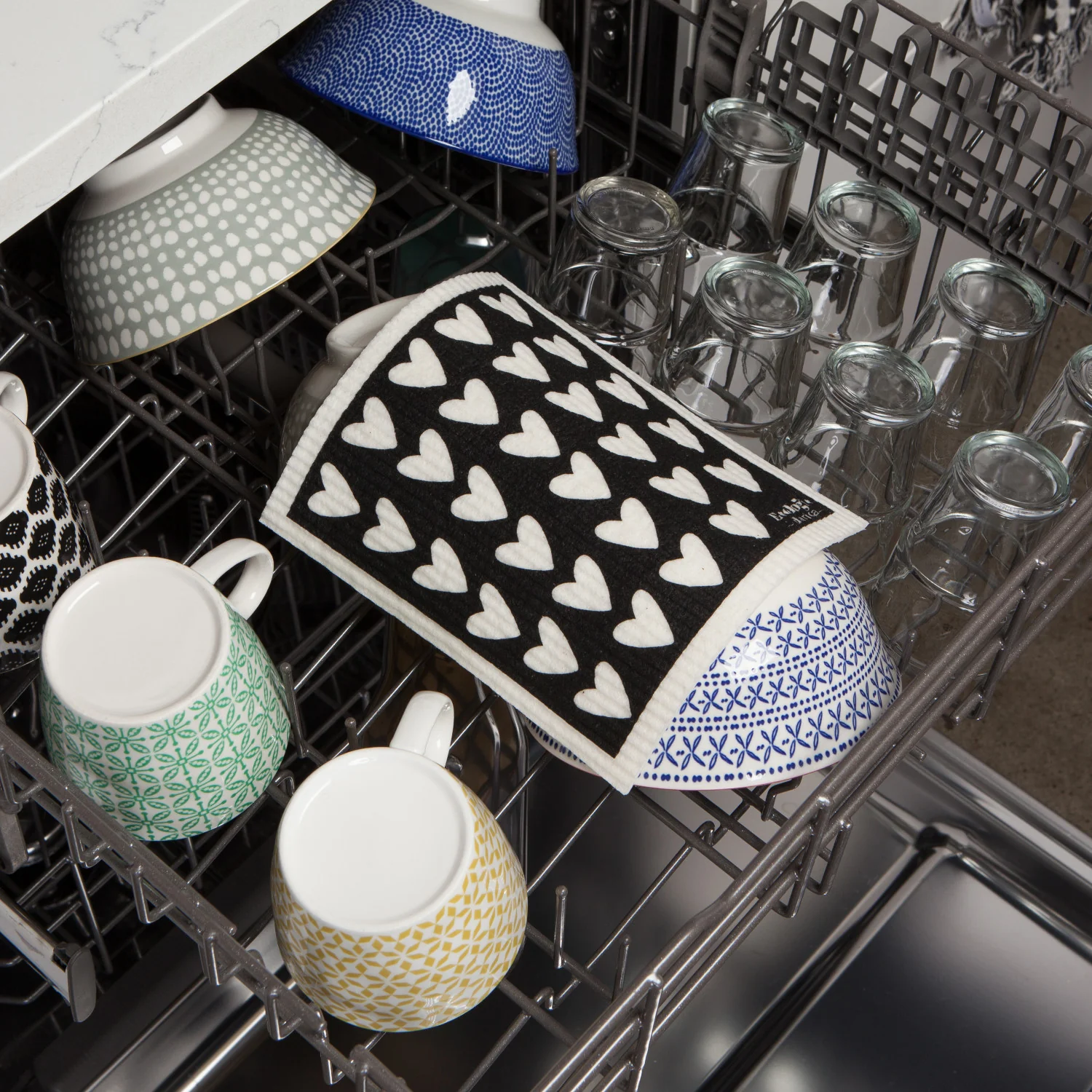Swedish Dishcloth - Hearts - Image 3