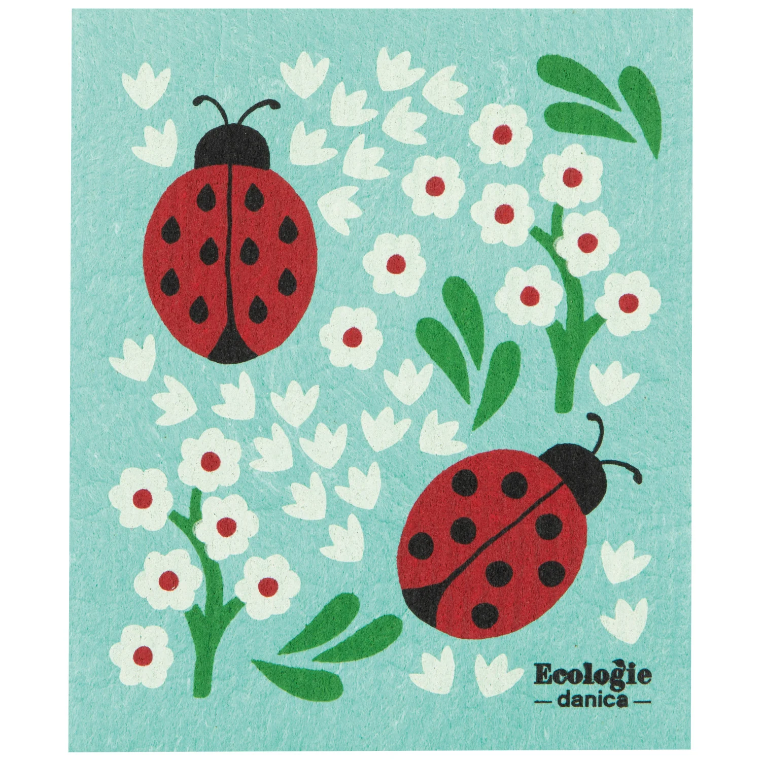 Swedish Dishcloth - Ladybugs