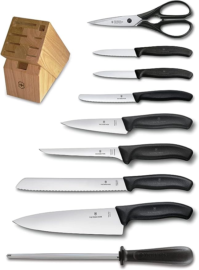 Swiss Classic Knife Block Set - 10pc - Image 2