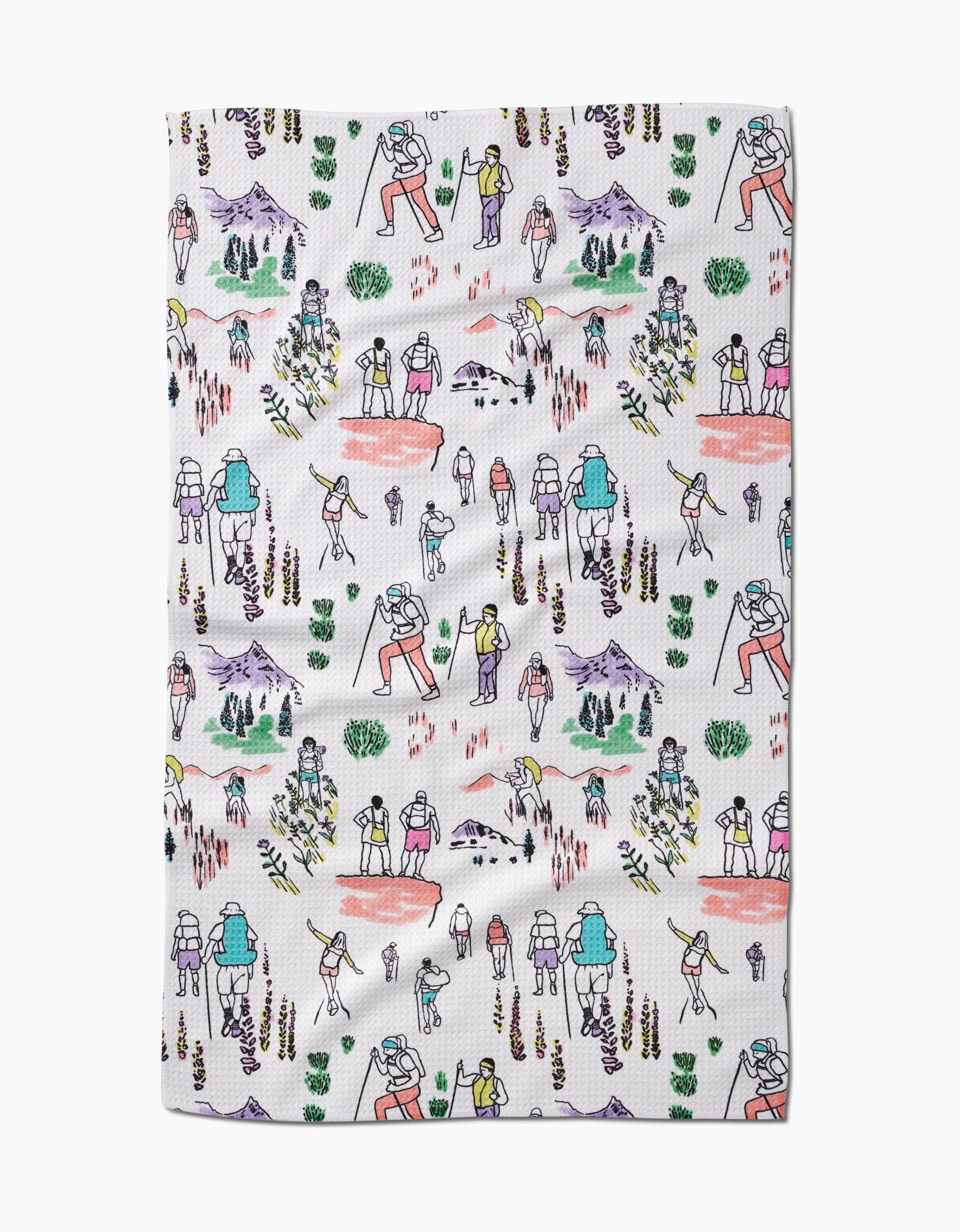 Geometry Take A Hike Tea Towel *Price includes $3 Tariff