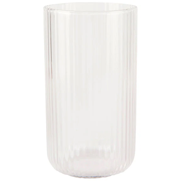 Tall Fluted Tumbler 17oz - Clear