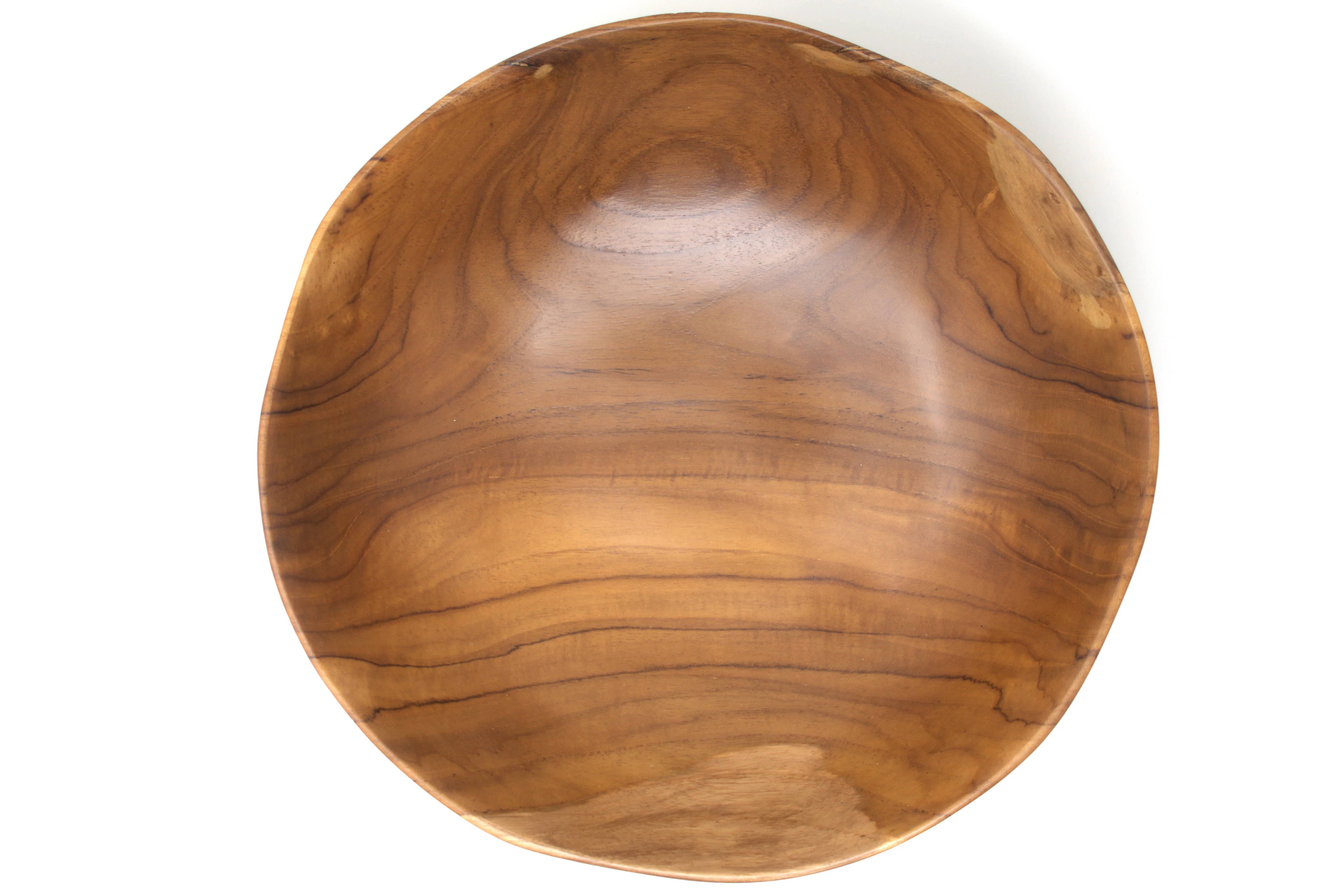 TEAK IT EASY Natural Large Salad Bowl 12" - Image 2