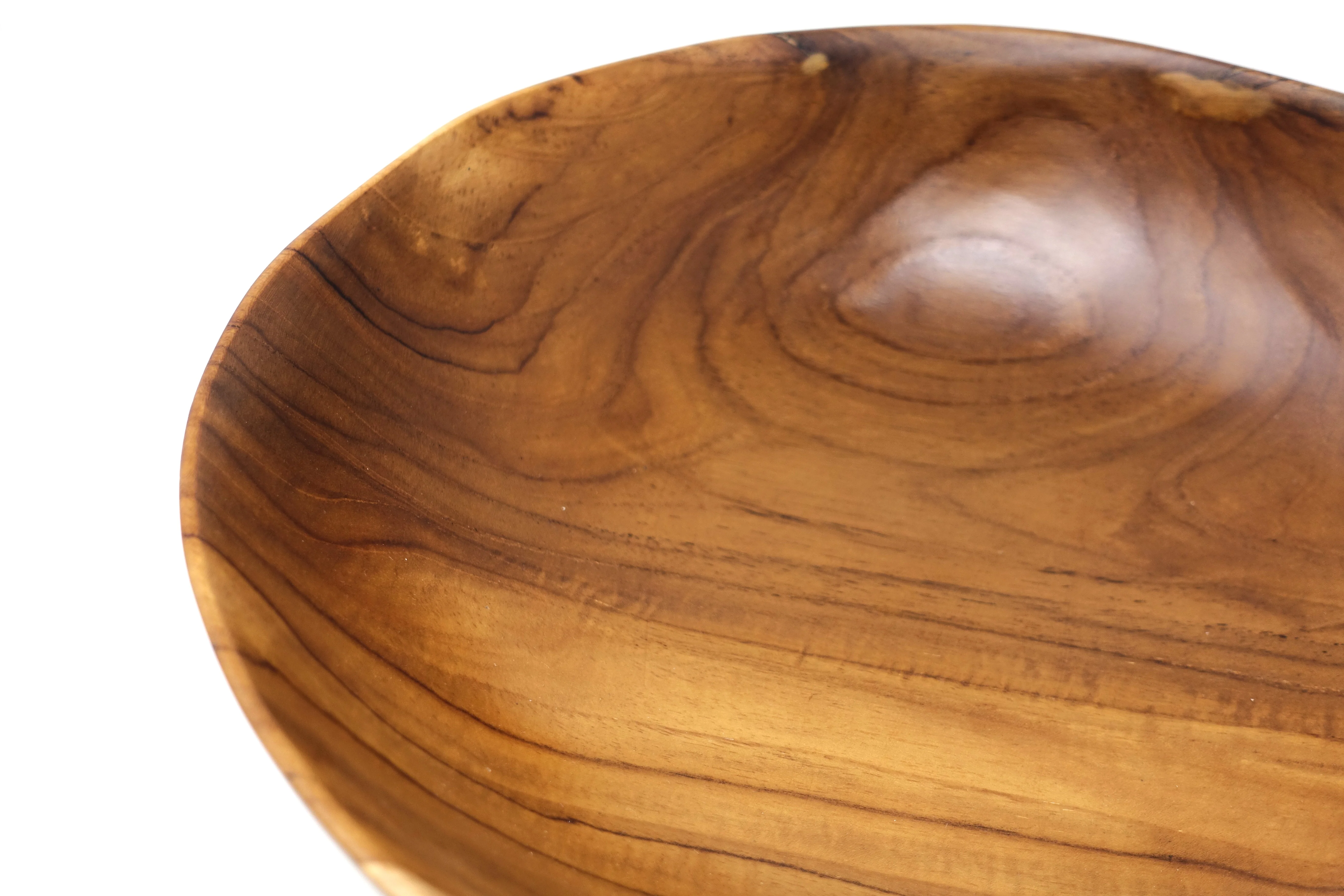 TEAK IT EASY Natural Large Salad Bowl 12" - Image 3