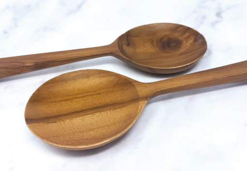 TEAK IT EASY Teak Salad Serving Spoon 9.5" - Image 2