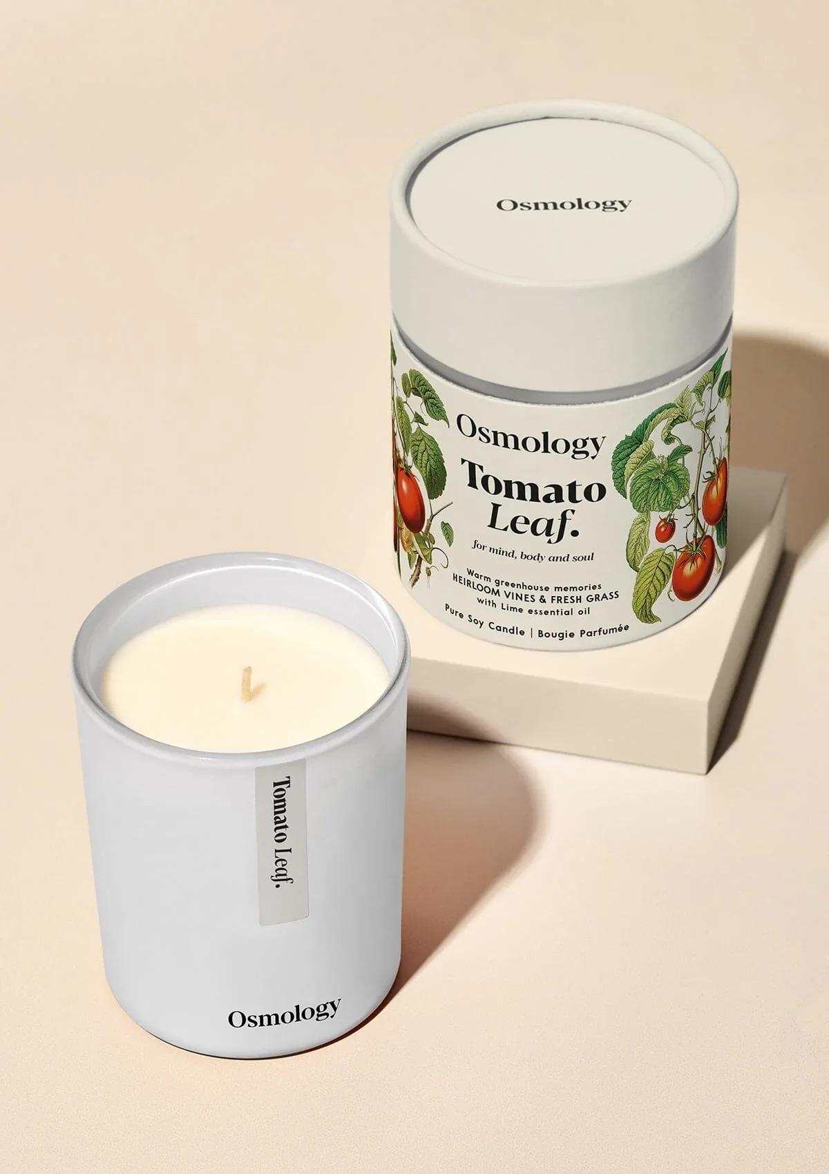 Tomato Leaf 7 oz Tube Candle - Heirloom Vines, Fresh Grass & Lime - Image 2