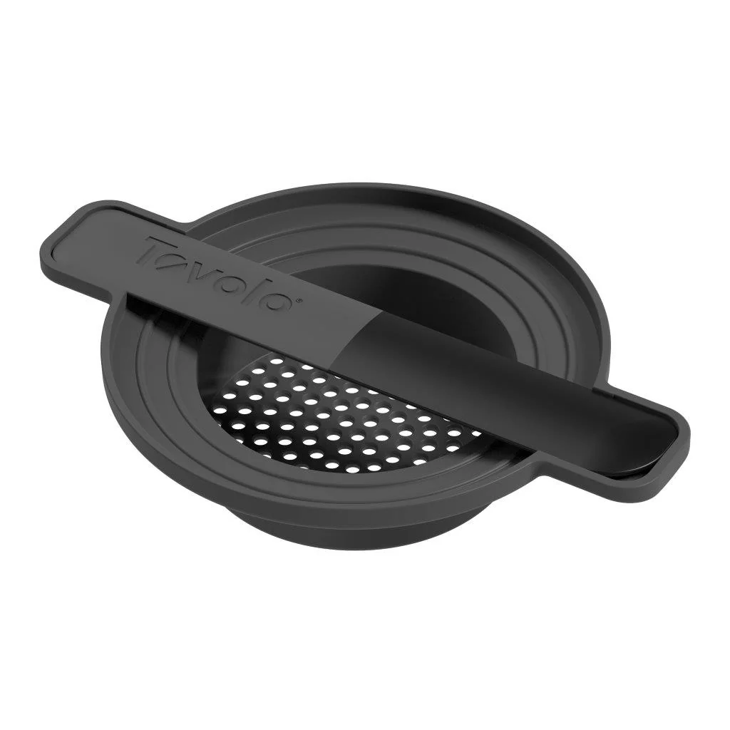 TOVOLO® Can-do Can Strainer & Scraper - Charcoal