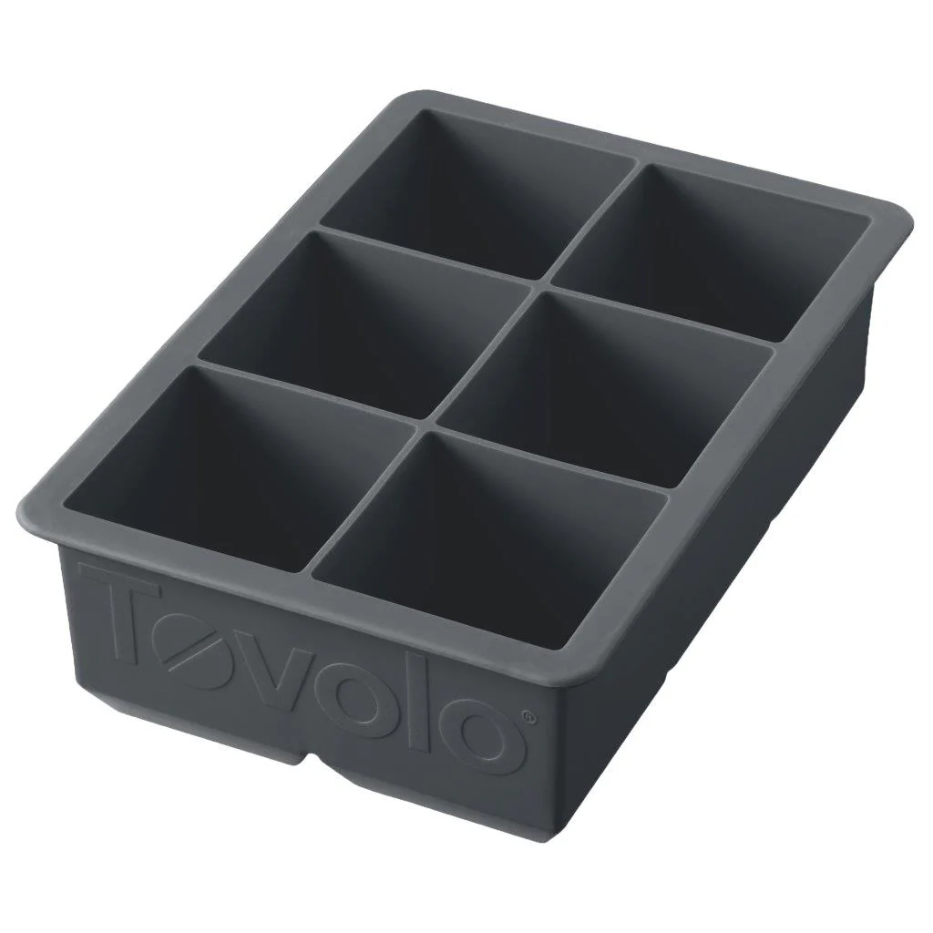 TOVOLO® King Cube Silicone Ice Tray - Charcoal