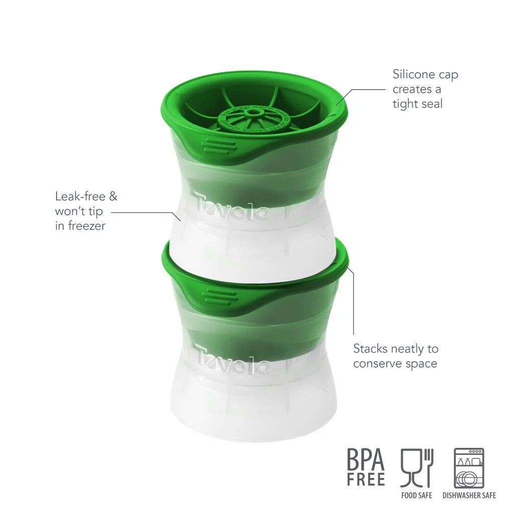 Tovolo Golf Ball Ice Molds S/2 - Spring Green - Image 3