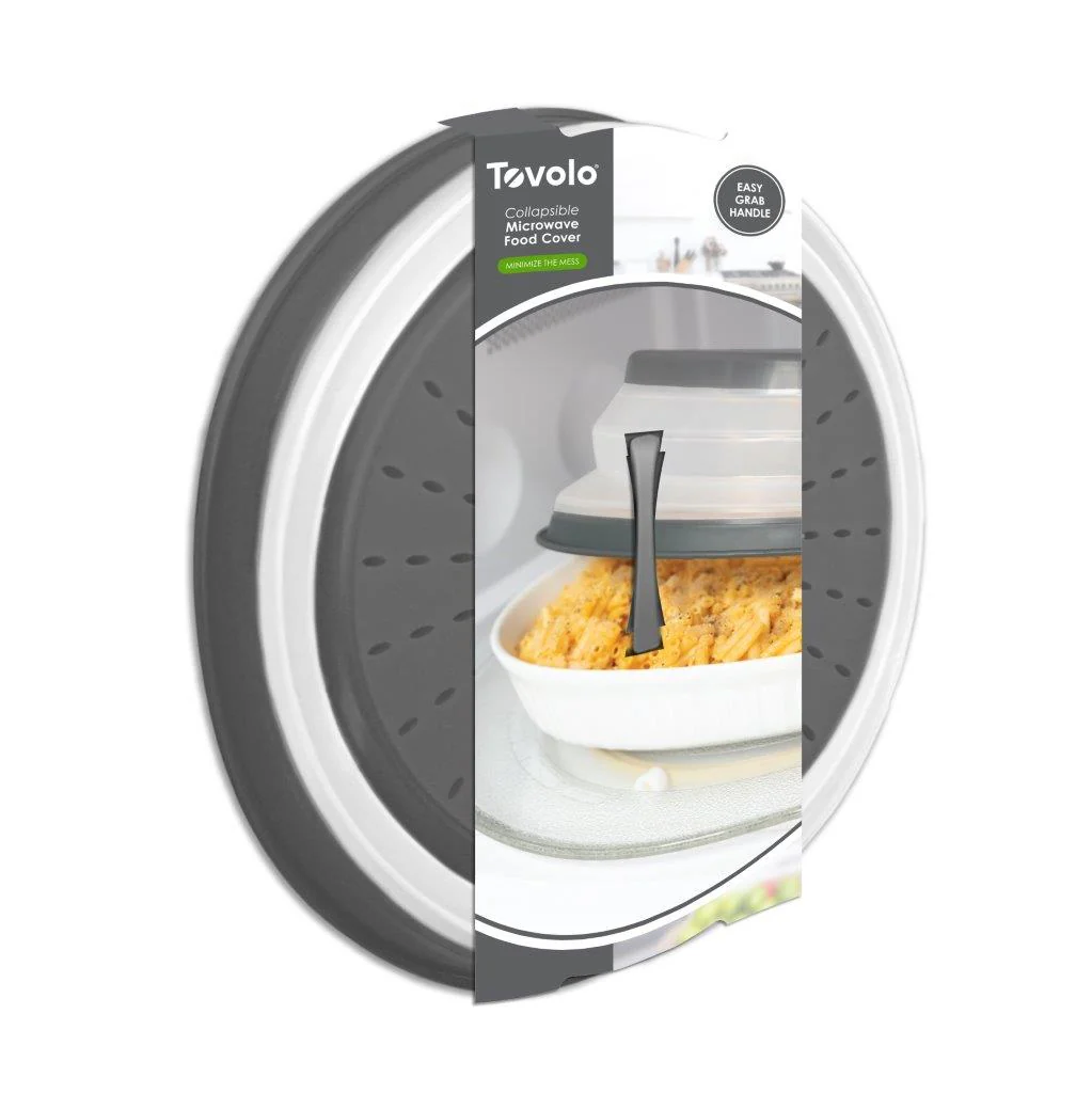 TOVOLO Microwave Collapsible Food Cover LG - Charcoal - Image 5