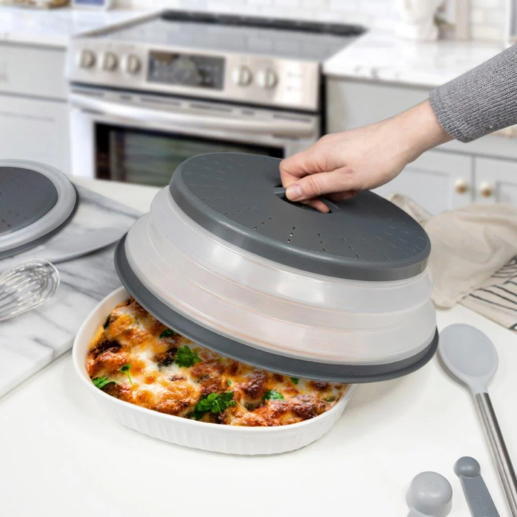 TOVOLO Microwave Collapsible Food Cover LG - Charcoal - Image 7