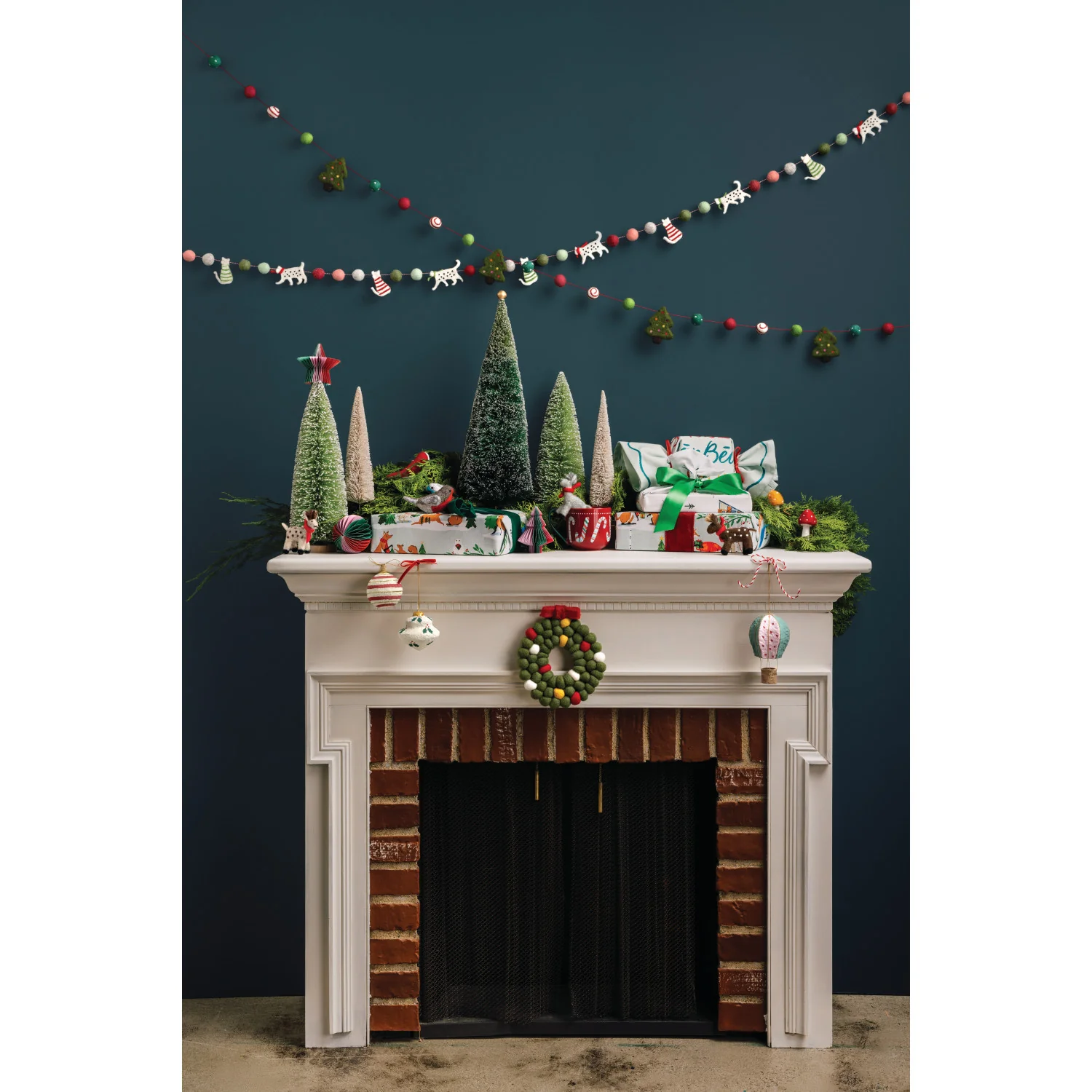 Trivet - Wreath Christmas Felt Wool - Image 3