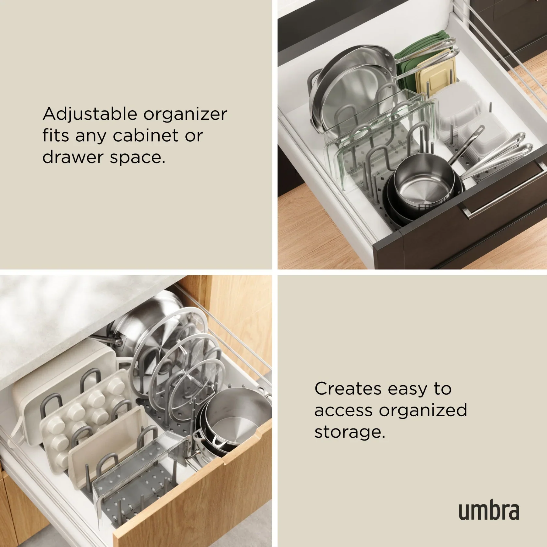 Umbra Peggy Cookware Organizer - Charcoal - Image 9