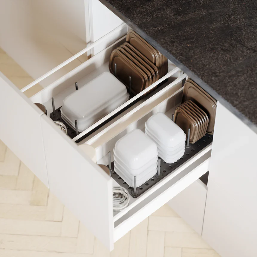 Umbra Peggy Drawer Organizers Set of 2 - Charcoal - Image 2