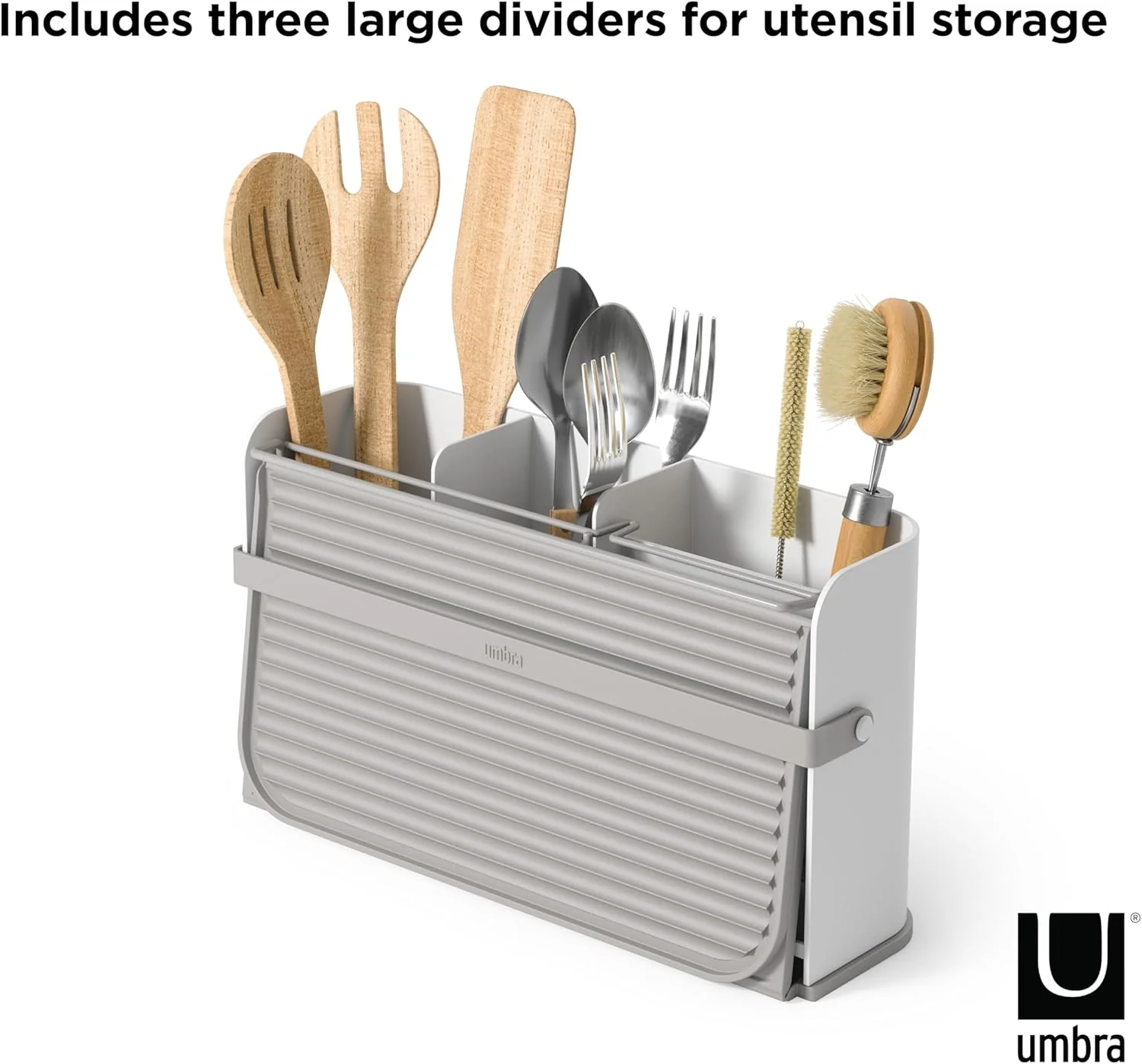 Umbra Sling Dish Rack - White-Grey - Image 3