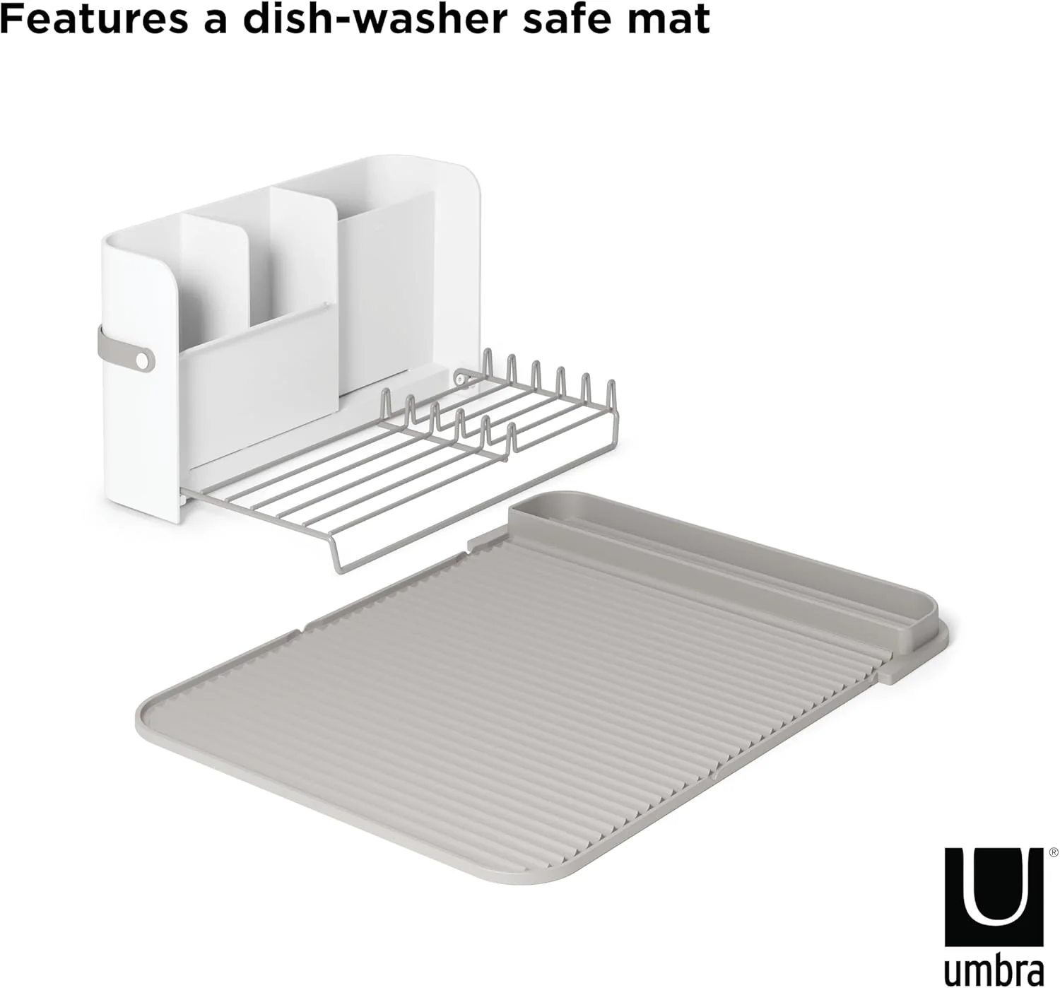 Umbra Sling Dish Rack - White-Grey - Image 5