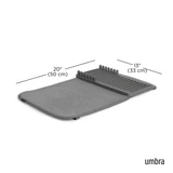 Umbra UDry Mini Dish Drying Rack with Mat - Charcoal - Image 4