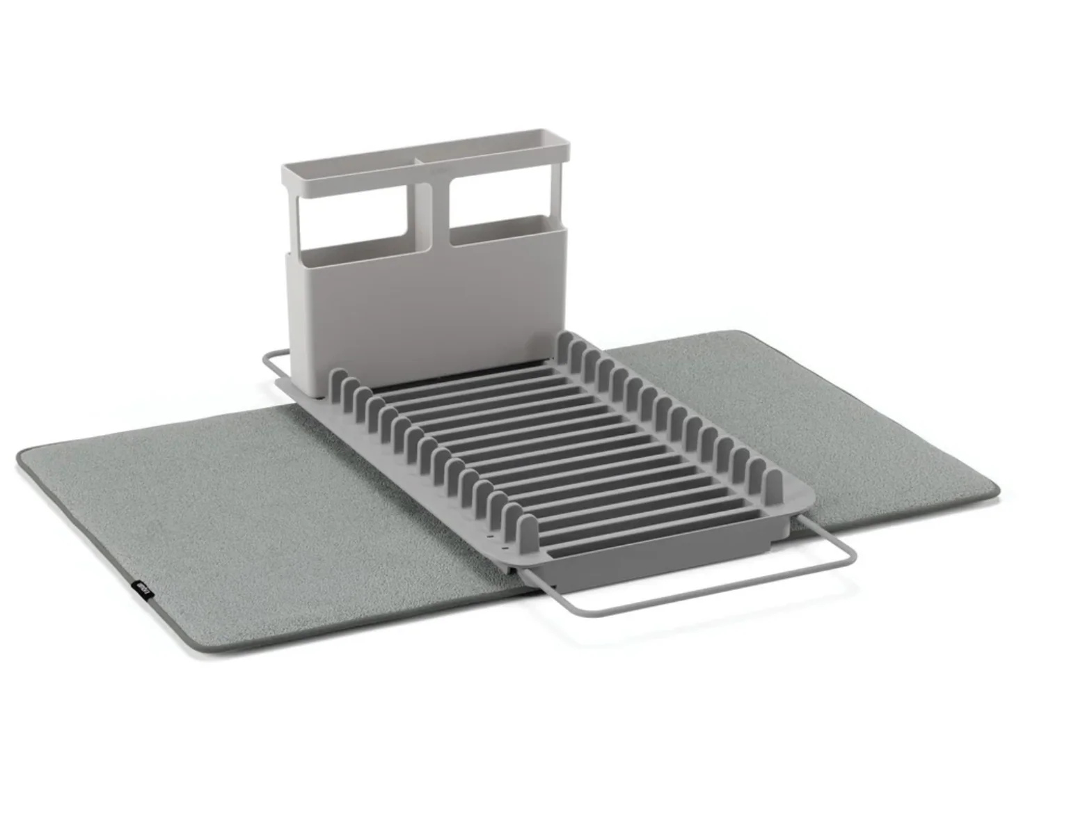Umbra UDry Over the Sink Dish Rack with Mat - Charcoal - Image 4