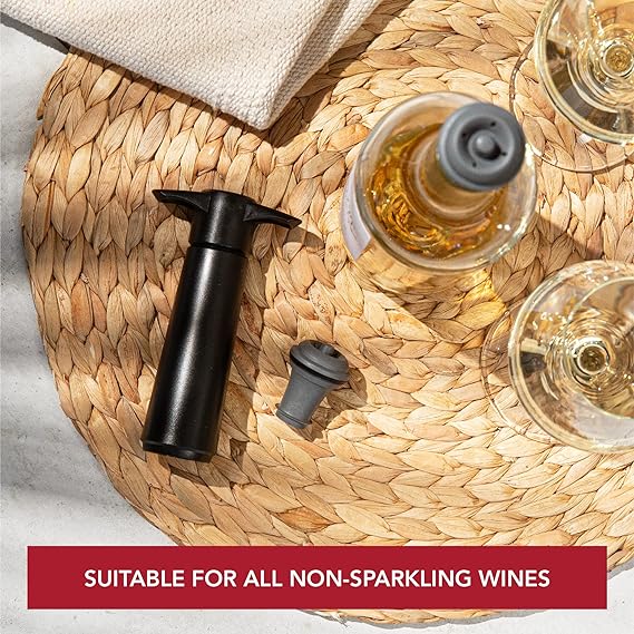 Vacu Vin Wine Saver Extra Stoppers - Set 2 Grey - Image 2