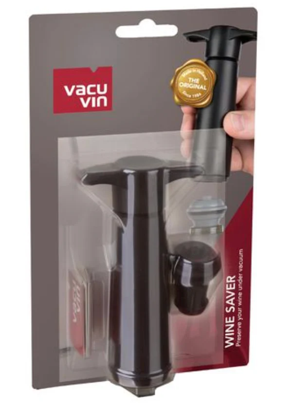 Vacu Vin Wine Saver Set 2/ST Black (1 Pump, 1 Wine Stopper) - Image 6
