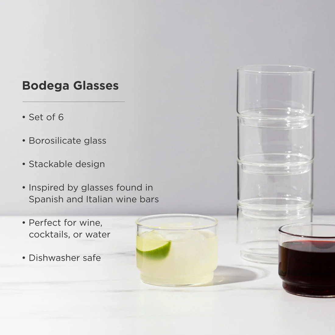 Viski Raye Bodega Glasses S/6 - 7oz/207ml - Image 5