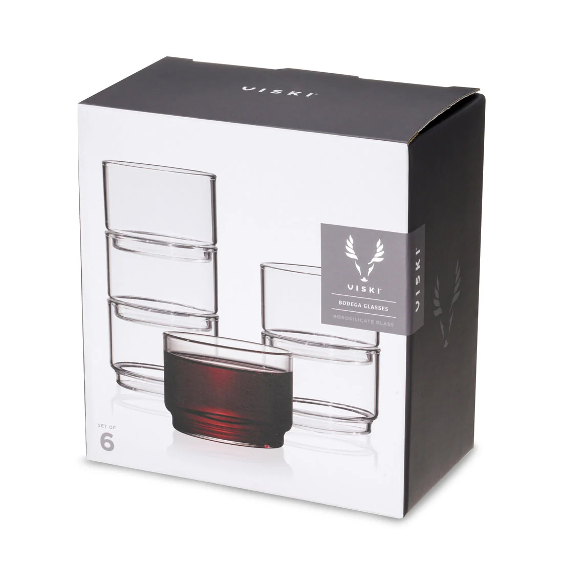 Viski Raye Bodega Glasses S/6 - 7oz/207ml - Image 7