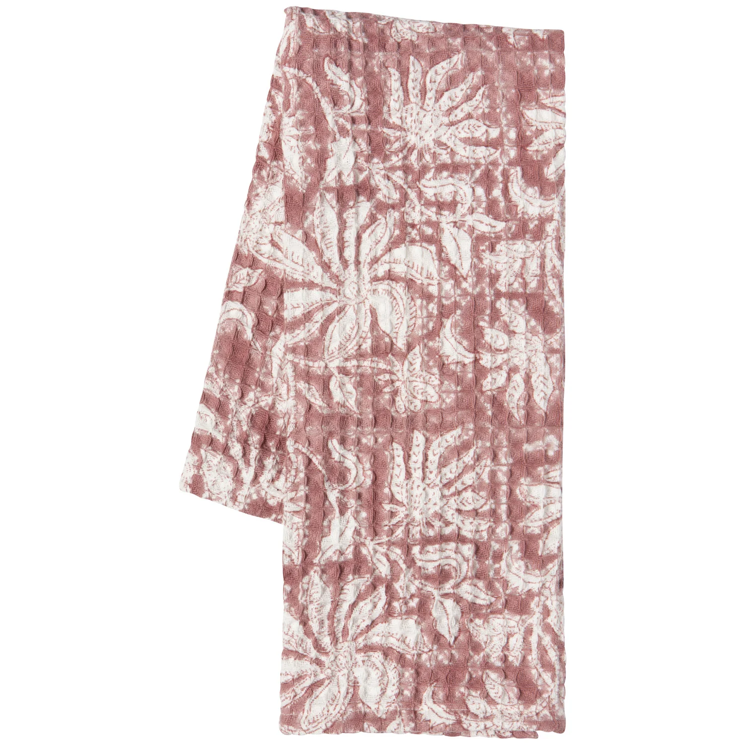 Waffle Tea Towel Paradise Block Print - Image 2