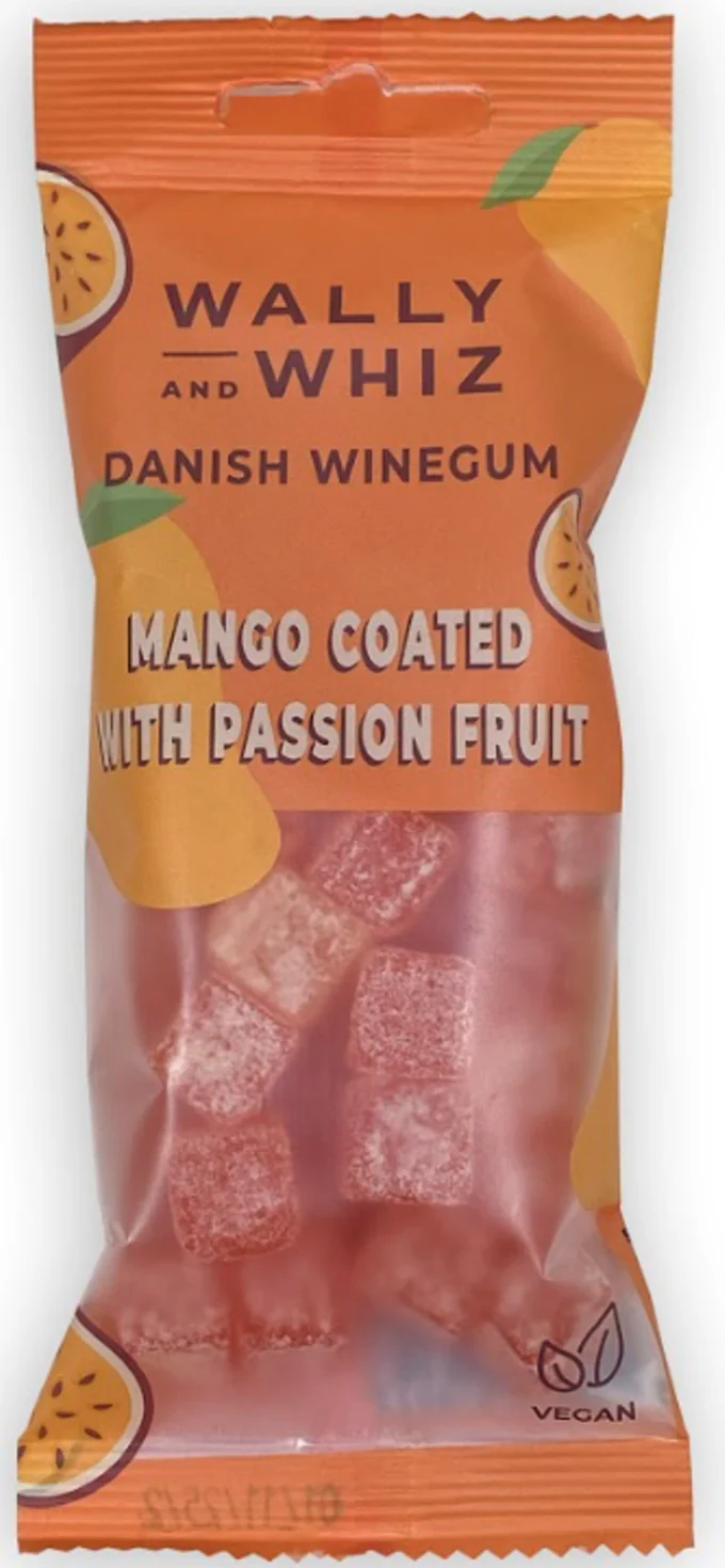 Wally & Whiz Mango Winegum with Passionfruit Dust Pouch - 56g