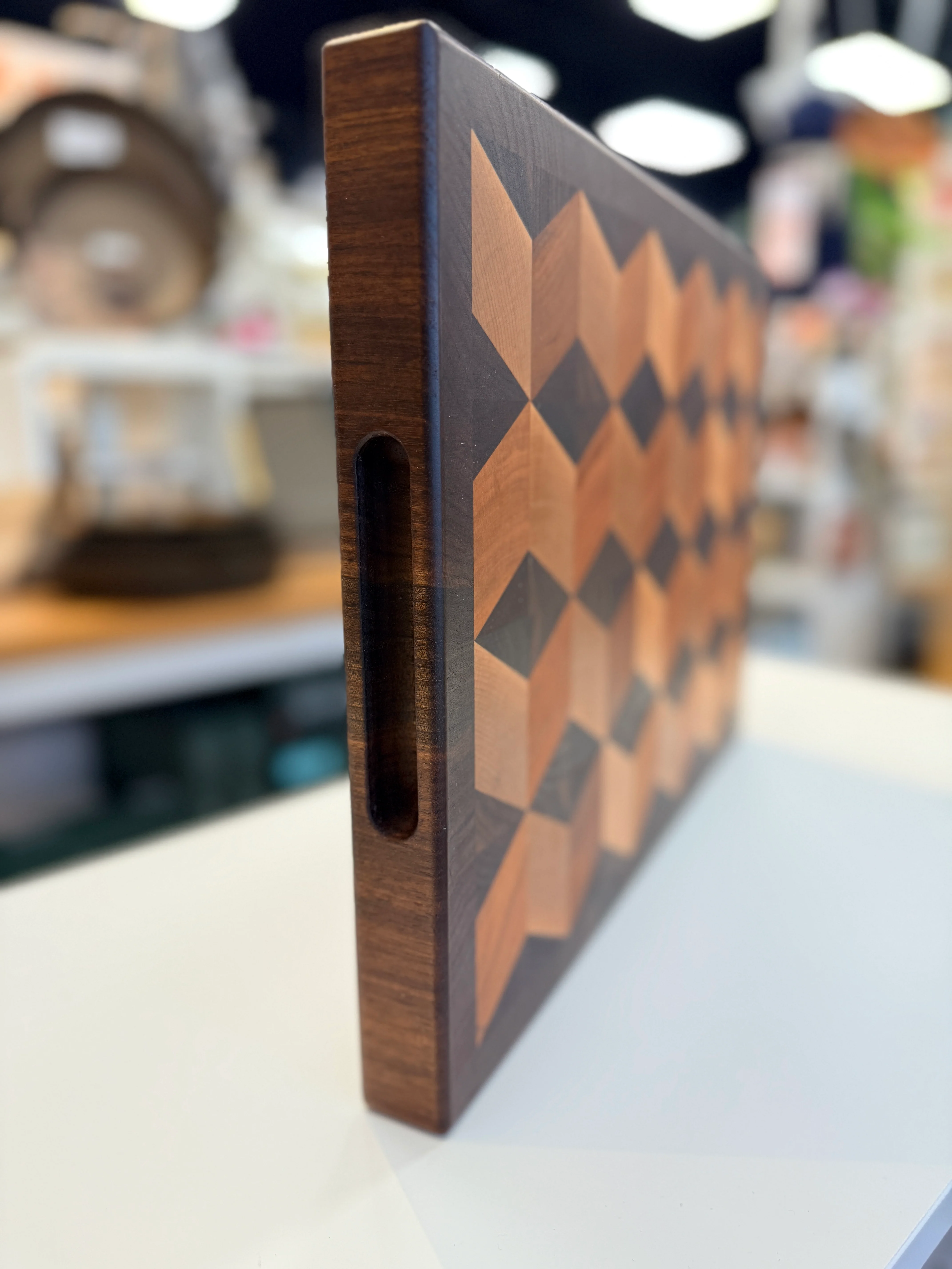 Walnut Cubist End Grain Cutting Board C *Made in Nanaimo* - Image 2
