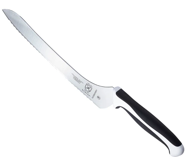 Wavy Edge Offset Bread Knife - White - Image 2